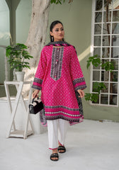 0000604-Safa stitched Rangoli lawn suit