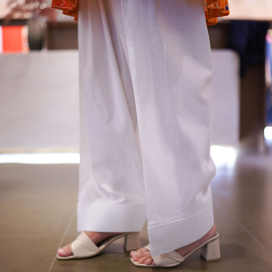 White Farshi Shalwar